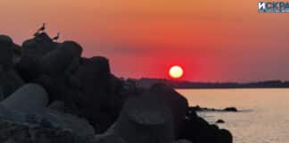 Залез над морето край Созопол