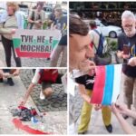 Активисти на БОЕЦ изгориха руски знамена в знак на протест