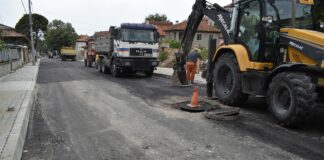 Асфалтиране в Разград