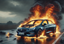 Горящ автомобил