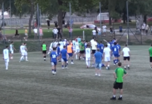 Масов бой на футболен мач на юношите на Левски