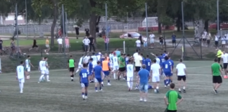 Масов бой на футболен мач на юношите на Левски