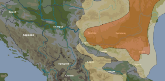Карта която показва ситуацията към 15:00 часа дне