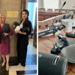 Надежда Йорданова и Лена Бориславова носят техника в НС