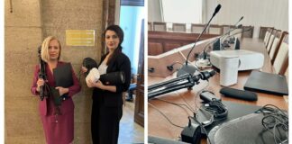 Надежда Йорданова и Лена Бориславова носят техника в НС