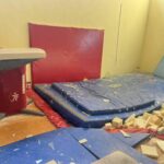 Нанесените материални щети във залата