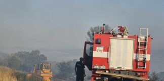 Пожар в планината Сакар между селата Коларово и Изворово