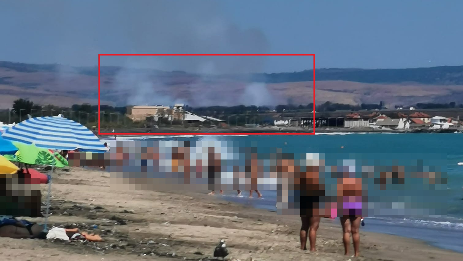 Пожар е горял край в Бургас Това съобщиха очевидци в