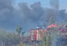 Пожар между Хасково и Димитровград