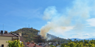 Пожар на Младежкия хълм в Пловдив