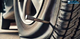 Спукана автомобилна гума