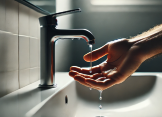 Вода от чешмата в банята, водата