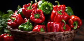 Червени и зелени чушки