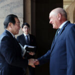 Димитър Главчев и председателя на камарата на представителите на Япония Фукуширо Нукага