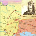 Карта по времето на цар Гаврил Радомир