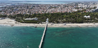 Морската градина и Моста в Бургас