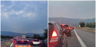 Опашка от автомобили на Кулата-Промахон