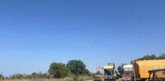 Ремонт на пътя Фазаново-Велика