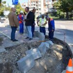 Ремонт на тротоар на улица Дунав в Разград