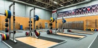 Щанги, спортна зала