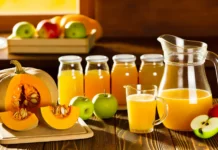 Сок от тиква и ябълки