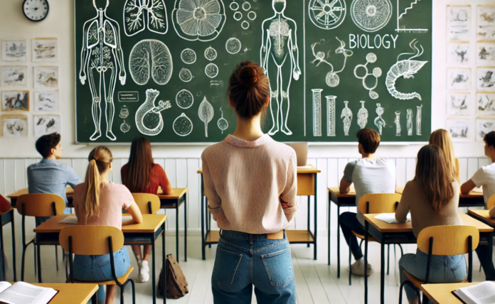 Учителка по биология, образование