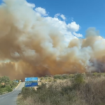 Пожар край къмпинг „Каваците“