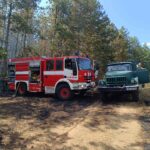 Военни помогнаха за погасяването на пожара в село Саранци