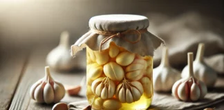 Маринован чесън