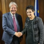 Паоло Джентилони и Людмила Петкова 