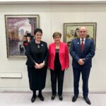 Людмила Петкова, Кристалина Георгиева и Димитър Радев