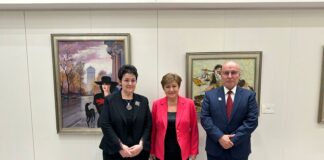 Людмила Петкова, Кристалина Георгиева и Димитър Радев