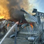 Пожар в хале в Карнобат