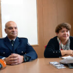 Комисар Марин Димитров и Цветелина РандеваОДМВР-Бургас