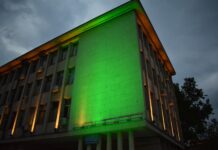 Осветяването в зелено