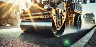 полагане на асфалт, ремонт