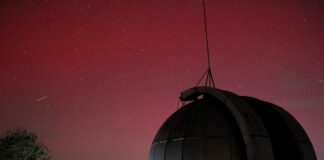 Полярно сияние над България