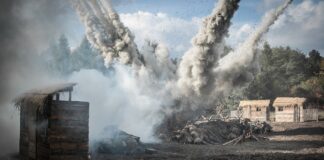 Експлозия, противовъздушна отбрана.