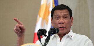 Бившият президент на Филипините Родриго Дутерте.