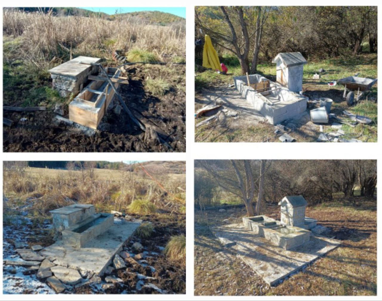 Две обществени чешми край село Бучин проход община отново осигуряват