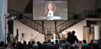 Илияна Йотова по време на форума за българското самосъзнание