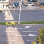 Линейка и полицейски патрулен автомобил в Бургас