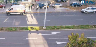 Линейка и полицейски патрулен автомобил в Бургас