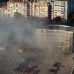 Сградата след взрива