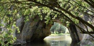 Скалният мост „Арката“ над река Вит