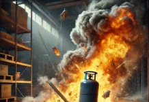 Взрив на газова бутилка