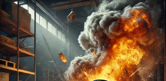 Взрив на газова бутилка