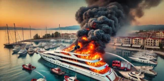 Пожар на яхта