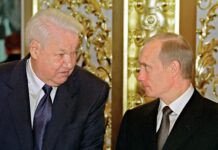 Борис Елцин и Владимир Путин, 31 декември 1991