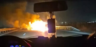 Горяща кола